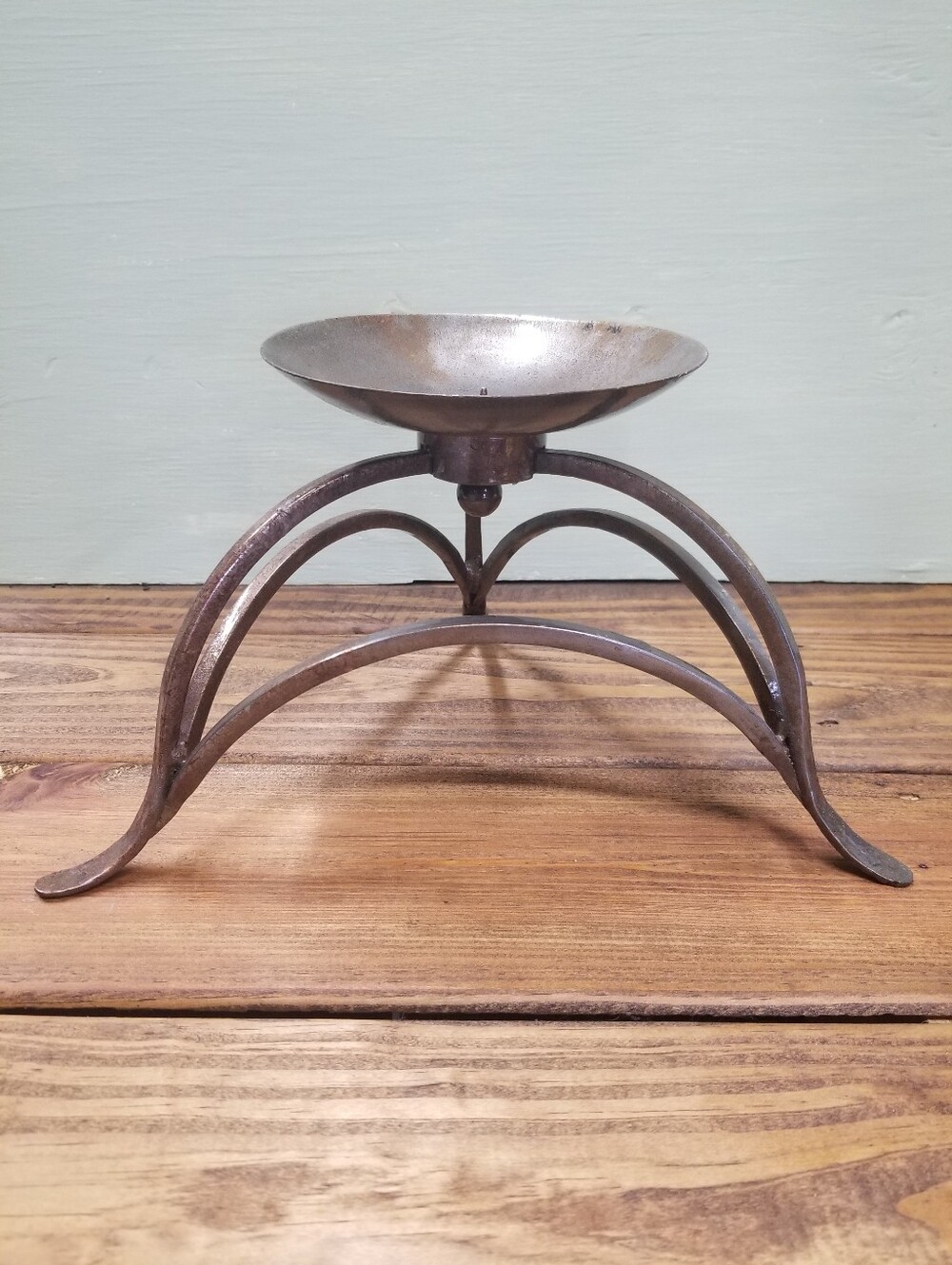 Wrought Iron Large Metal Pillar Candle Holder